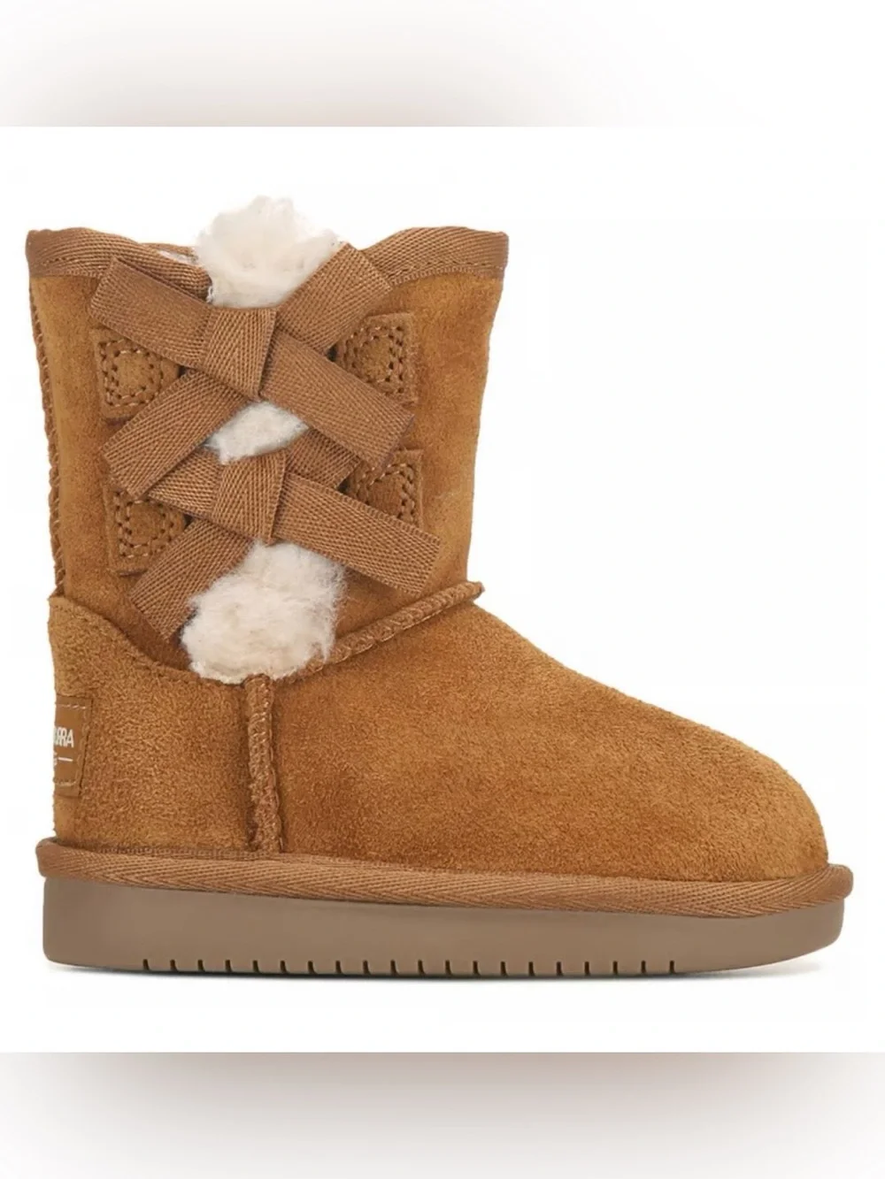 Koolaburra by Ugg NEW Victoria short boots chestnut brown toddler girls 5